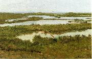 Albert Bierstadt A River Estuary, Spain oil painting artist